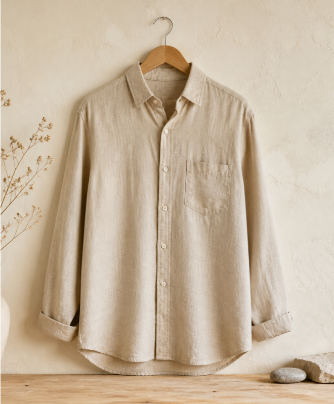 Linen Relaxed-Fit Men’s Shirt