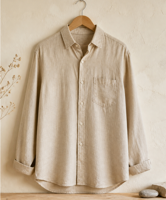 Linen Relaxed-Fit Men’s Shirt
