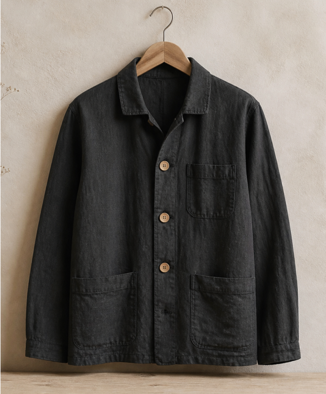 Men’s Jacket with Statement Buttons